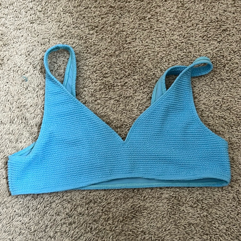 Women’s Blue Swim Top Large NWOT